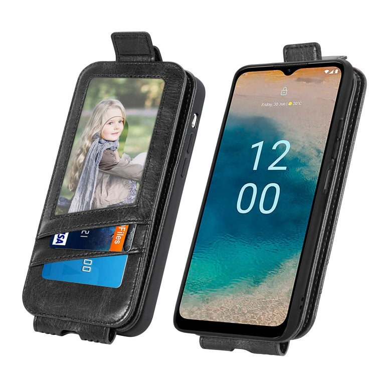 For Nokia G22 Zipper Wallet Vertical Flip Leather Phone Case