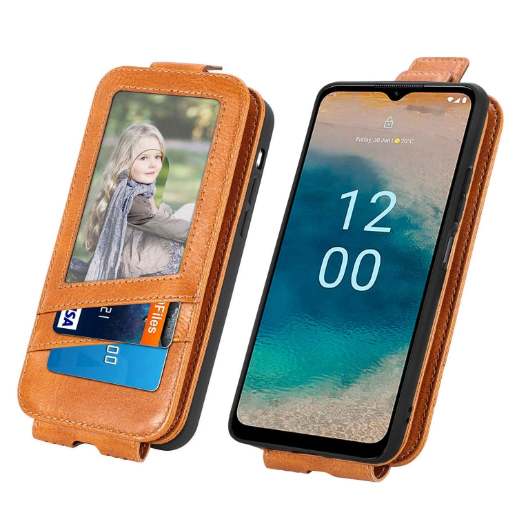 For Nokia G22 Zipper Wallet Vertical Flip Leather Phone Case