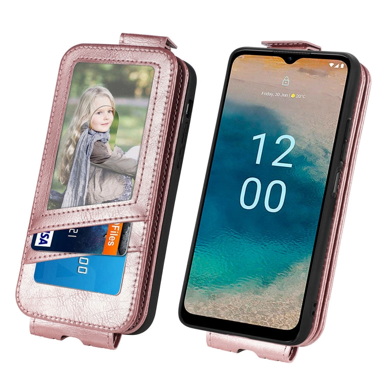 For Nokia G22 Zipper Wallet Vertical Flip Leather Phone Case