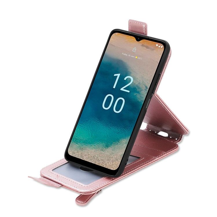 For Nokia G22 Zipper Wallet Vertical Flip Leather Phone Case