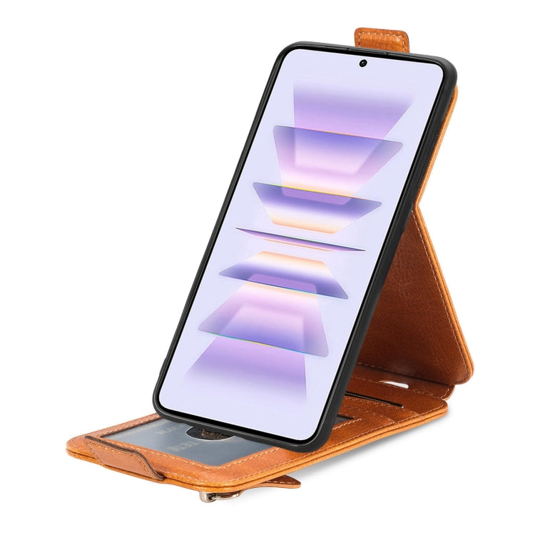 For Xiaomi Redmi K60 Pro Zipper Wallet Vertical Flip Leather Phone Case