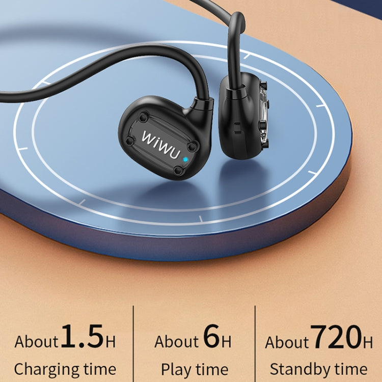 WIWU Marathon SE Air Conduction Wireless Bluetooth Sports Earphone(Black)