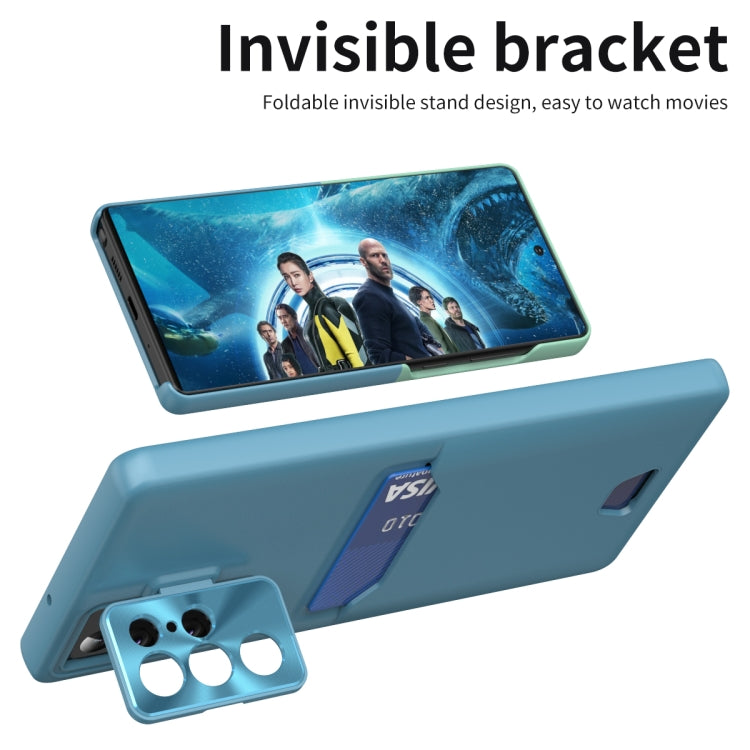 For Samsung Galaxy S23 Ultra 5G Pure Color Invisible Lens Holder Phone Case