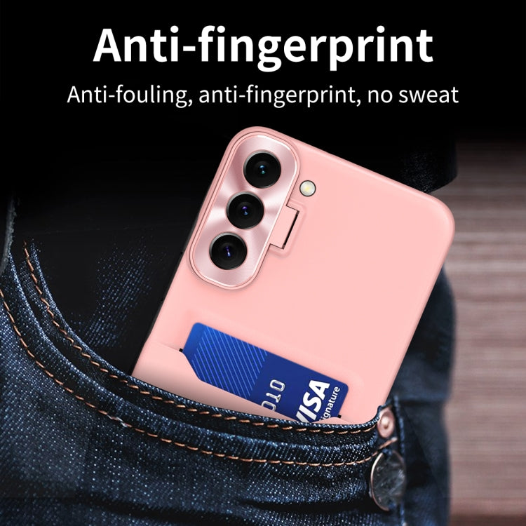 For Samsung Galaxy S22 5G Pure Color Invisible Lens Holder Phone Case