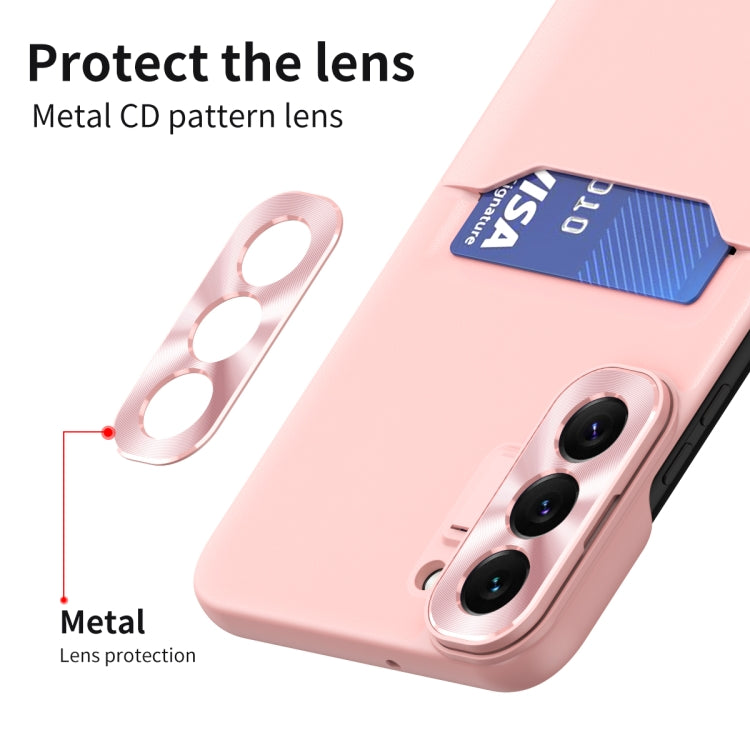 For Samsung Galaxy S22 5G Pure Color Invisible Lens Holder Phone Case