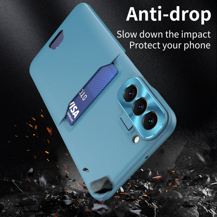 For Samsung Galaxy S22 5G Pure Color Invisible Lens Holder Phone Case
