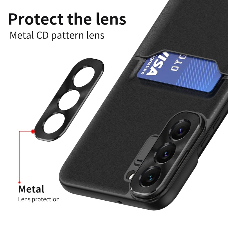 For Samsung Galaxy S22 5G Pure Color Invisible Lens Holder Phone Case