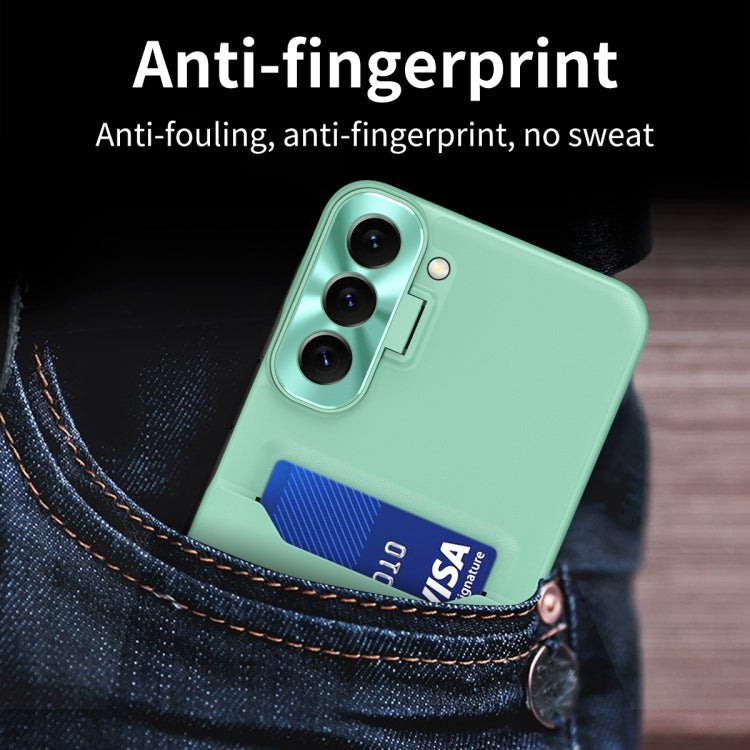 For Samsung Galaxy S22 5G Pure Color Invisible Lens Holder Phone Case