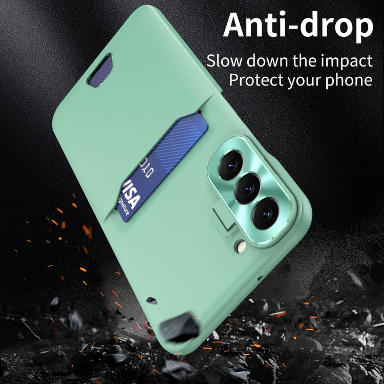 For Samsung Galaxy S22 5G Pure Color Invisible Lens Holder Phone Case