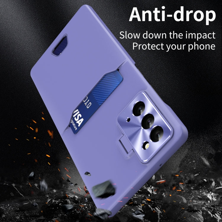 For Samsung Galaxy Note20 Pure Color Invisible Lens Holder Phone Case