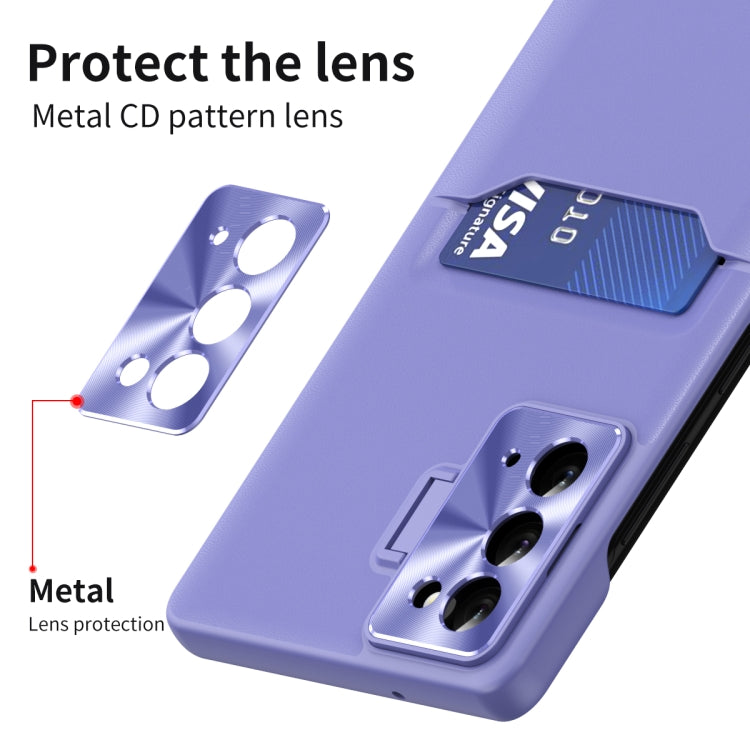 For Samsung Galaxy Note20 Pure Color Invisible Lens Holder Phone Case
