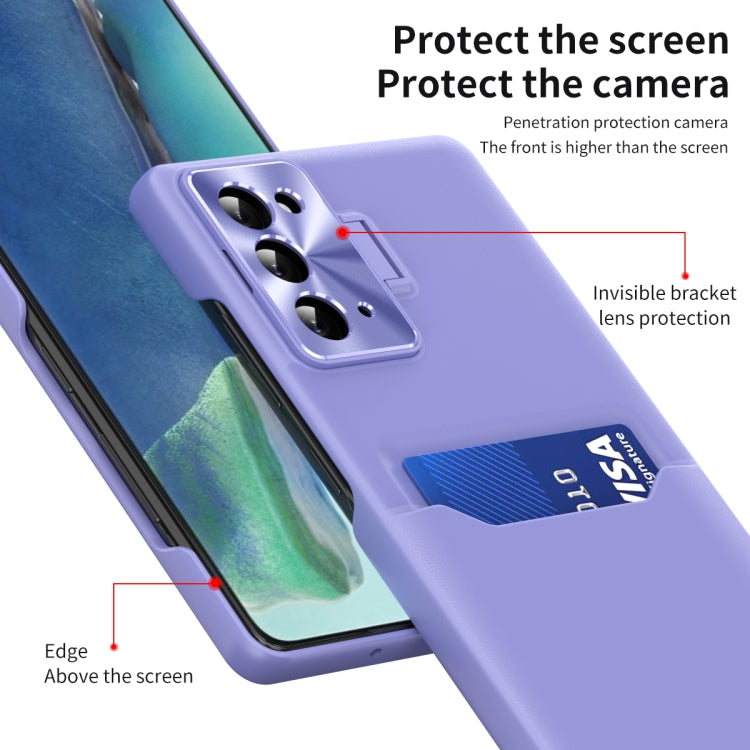 For Samsung Galaxy Note20 Pure Color Invisible Lens Holder Phone Case