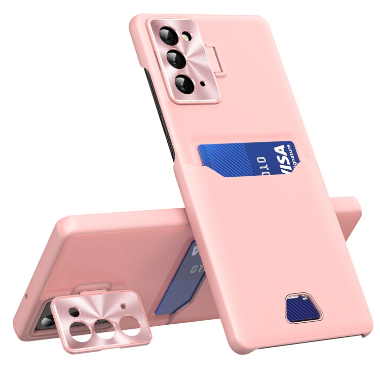 For Samsung Galaxy Note20 Pure Color Invisible Lens Holder Phone Case