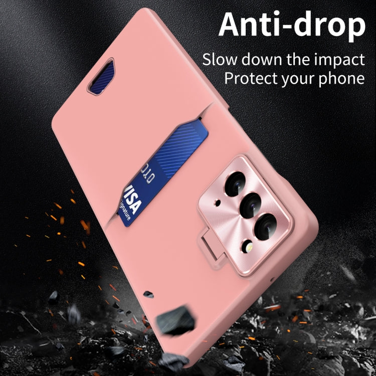 For Samsung Galaxy Note20 Pure Color Invisible Lens Holder Phone Case
