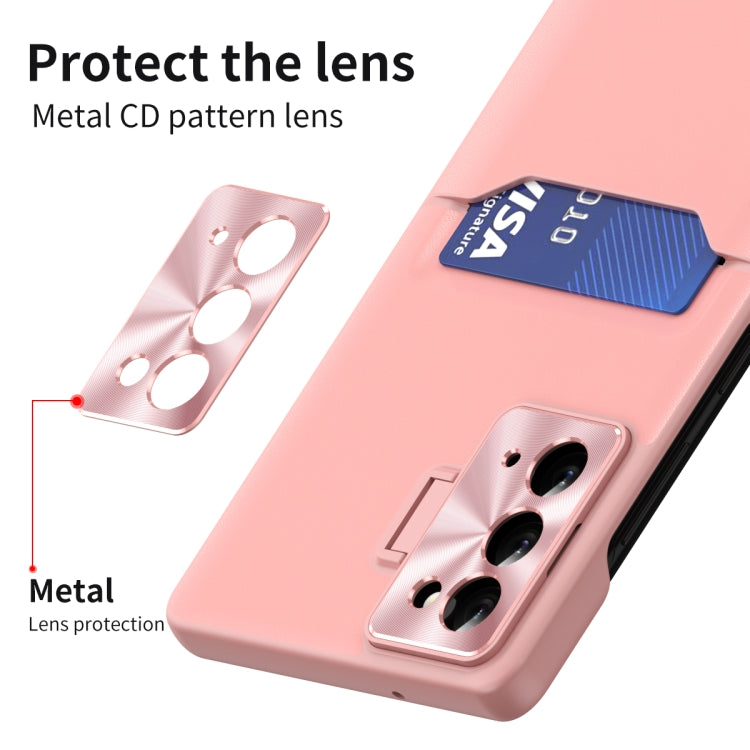 For Samsung Galaxy Note20 Pure Color Invisible Lens Holder Phone Case