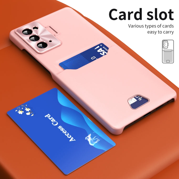 For Samsung Galaxy Note20 Pure Color Invisible Lens Holder Phone Case