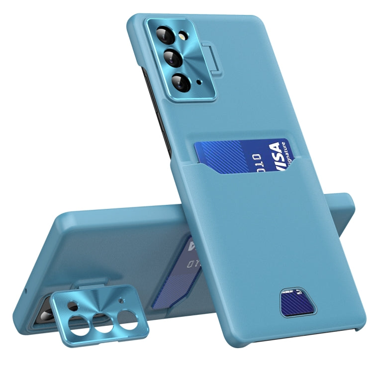 For Samsung Galaxy Note20 Pure Color Invisible Lens Holder Phone Case
