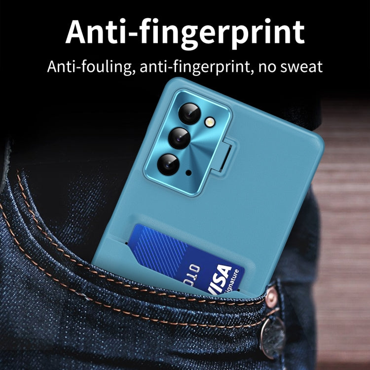 For Samsung Galaxy Note20 Pure Color Invisible Lens Holder Phone Case