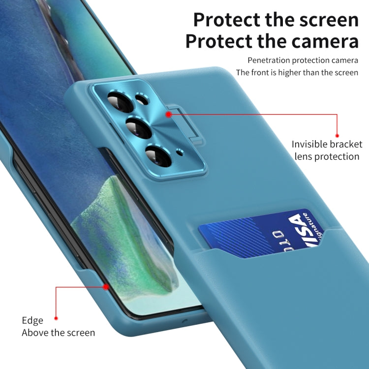 For Samsung Galaxy Note20 Pure Color Invisible Lens Holder Phone Case