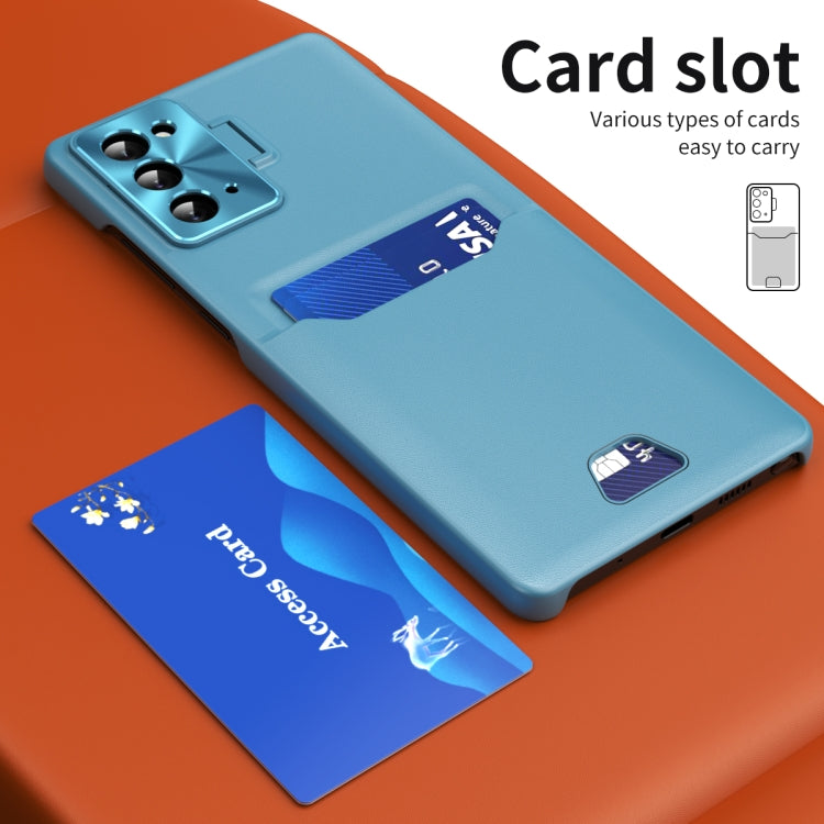 For Samsung Galaxy Note20 Pure Color Invisible Lens Holder Phone Case