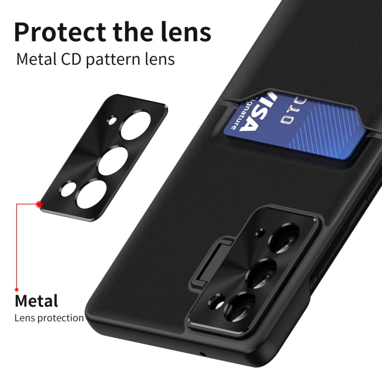 For Samsung Galaxy Note20 Pure Color Invisible Lens Holder Phone Case