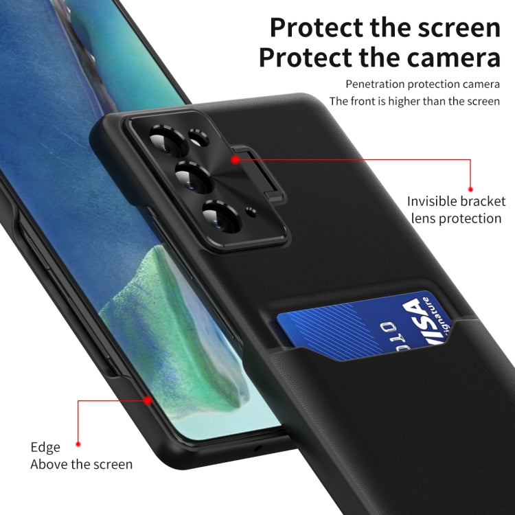 For Samsung Galaxy Note20 Pure Color Invisible Lens Holder Phone Case