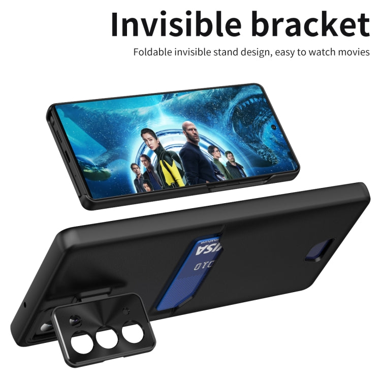 For Samsung Galaxy Note20 Pure Color Invisible Lens Holder Phone Case