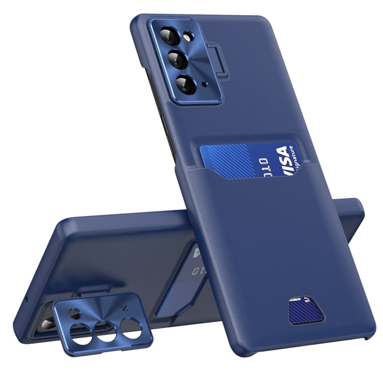 For Samsung Galaxy Note20 Pure Color Invisible Lens Holder Phone Case