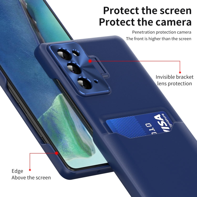 For Samsung Galaxy Note20 Pure Color Invisible Lens Holder Phone Case