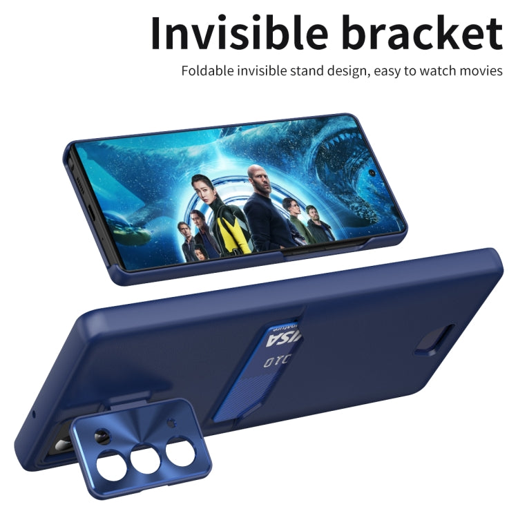 For Samsung Galaxy Note20 Pure Color Invisible Lens Holder Phone Case