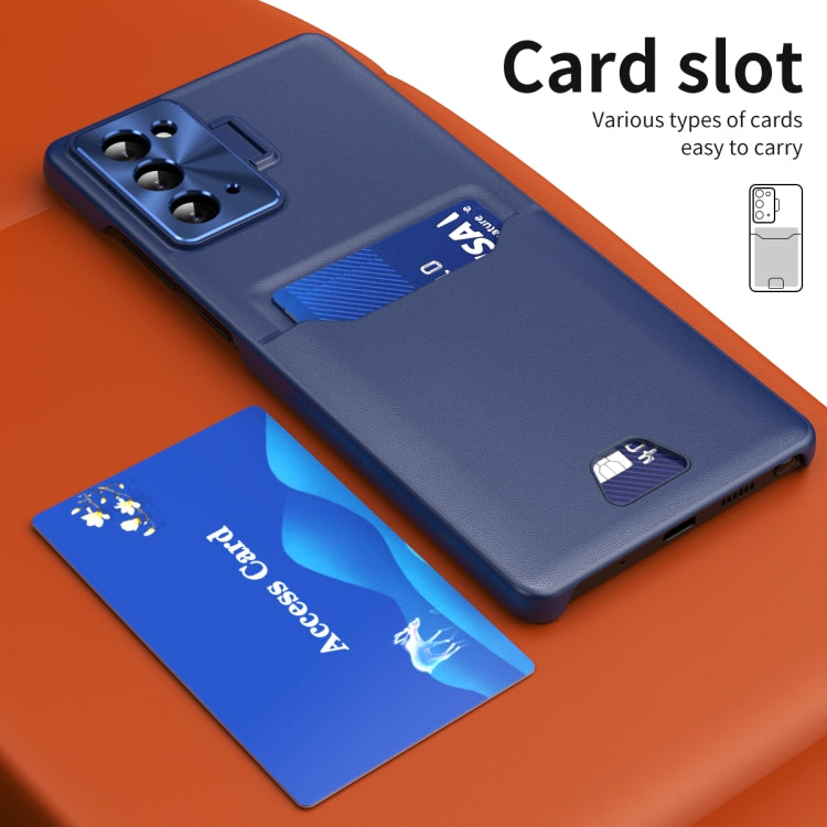 For Samsung Galaxy Note20 Pure Color Invisible Lens Holder Phone Case
