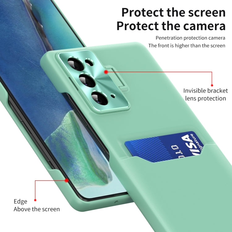 For Samsung Galaxy Note20 Pure Color Invisible Lens Holder Phone Case