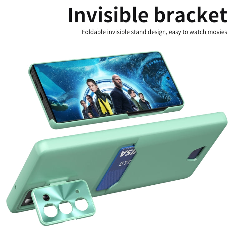 For Samsung Galaxy Note20 Pure Color Invisible Lens Holder Phone Case