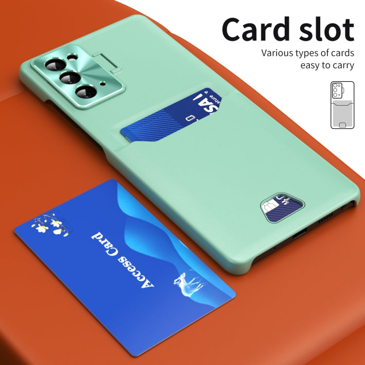 For Samsung Galaxy Note20 Pure Color Invisible Lens Holder Phone Case
