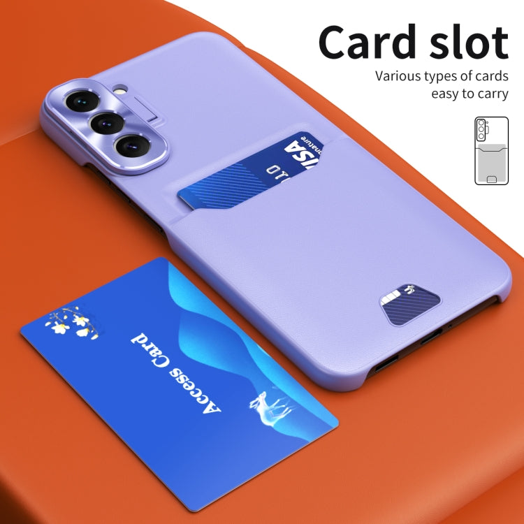 For Samsung Galaxy S22+ 5G Pure Color Invisible Lens Holder Phone Case