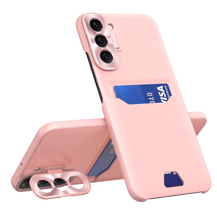 For Samsung Galaxy S22+ 5G Pure Color Invisible Lens Holder Phone Case