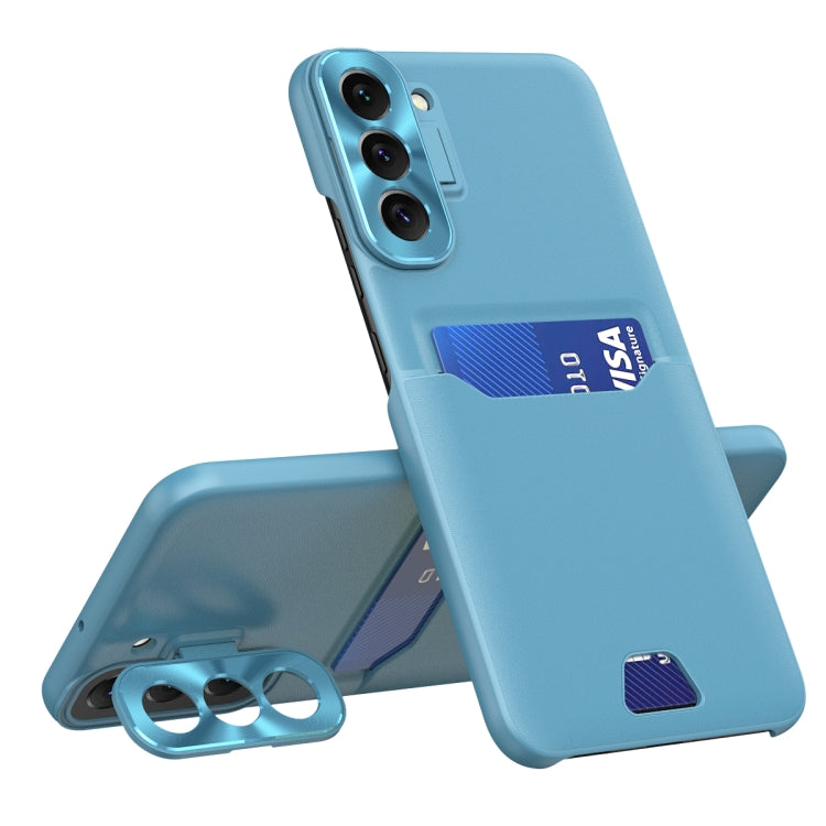 For Samsung Galaxy S22+ 5G Pure Color Invisible Lens Holder Phone Case