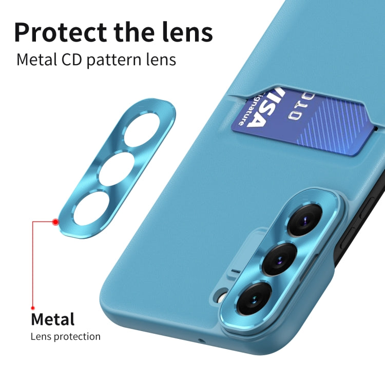 For Samsung Galaxy S22+ 5G Pure Color Invisible Lens Holder Phone Case