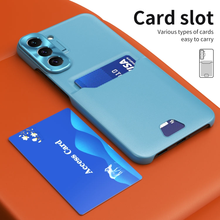 For Samsung Galaxy S22+ 5G Pure Color Invisible Lens Holder Phone Case