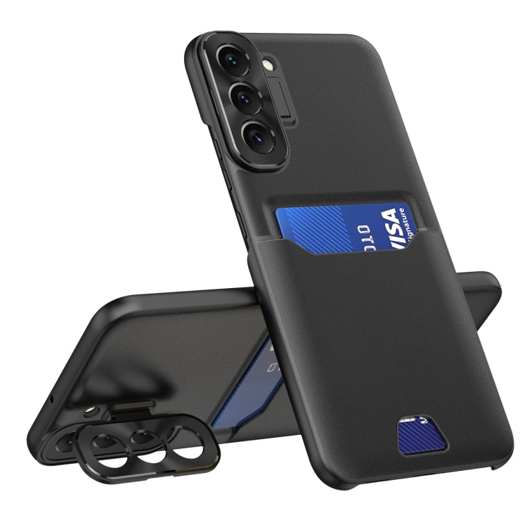 For Samsung Galaxy S22+ 5G Pure Color Invisible Lens Holder Phone Case