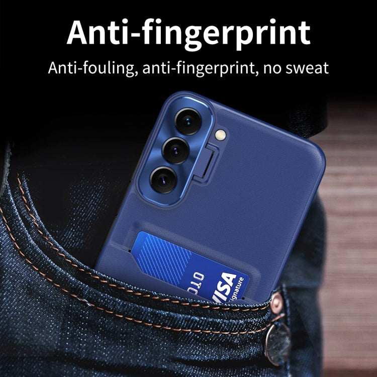 For Samsung Galaxy S22+ 5G Pure Color Invisible Lens Holder Phone Case