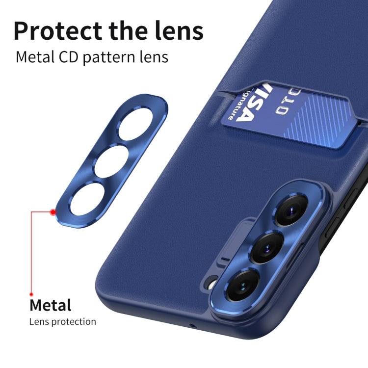 For Samsung Galaxy S22+ 5G Pure Color Invisible Lens Holder Phone Case