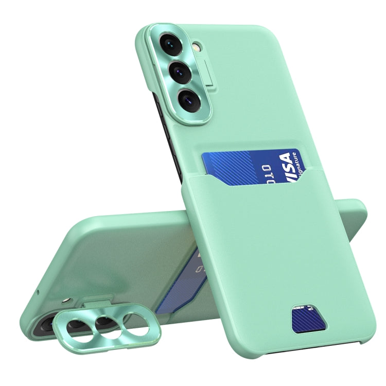 For Samsung Galaxy S22+ 5G Pure Color Invisible Lens Holder Phone Case