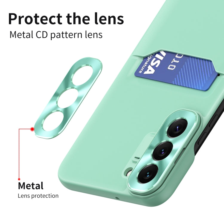 For Samsung Galaxy S22+ 5G Pure Color Invisible Lens Holder Phone Case