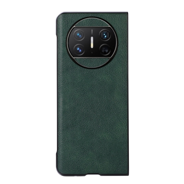 For Huawei Mate X3 Two-color Litchi Texture PU Phone Case