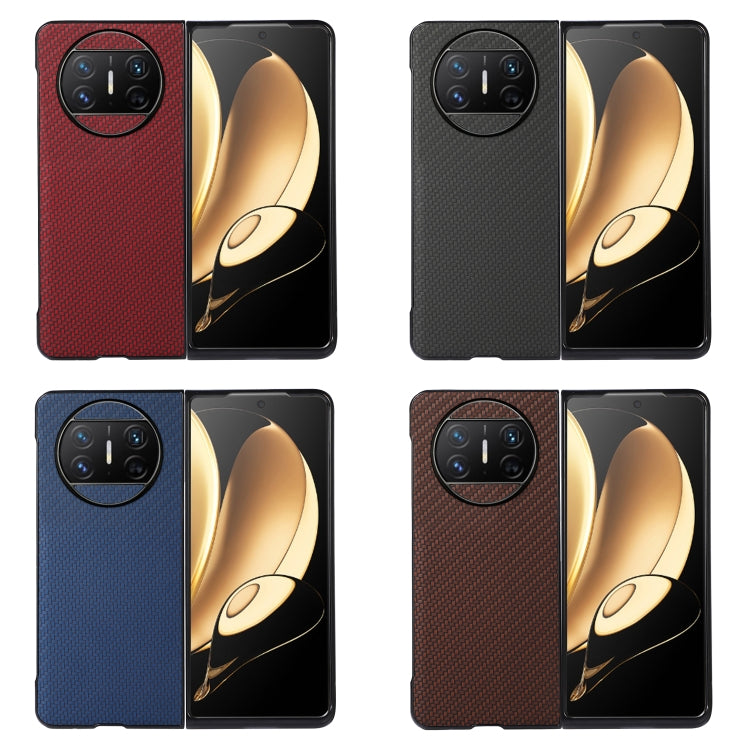 For Huawei Mate X3 Carbon Fiber Texture Shockproof Protective Phone Case