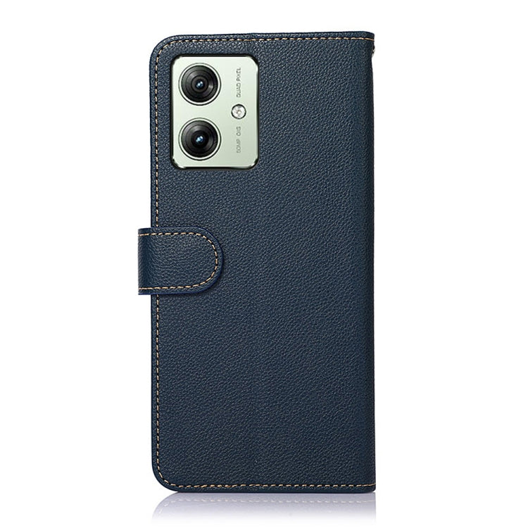 For Motorola Moto G64 5G KHAZNEH Litchi Texture Leather RFID Phone Case