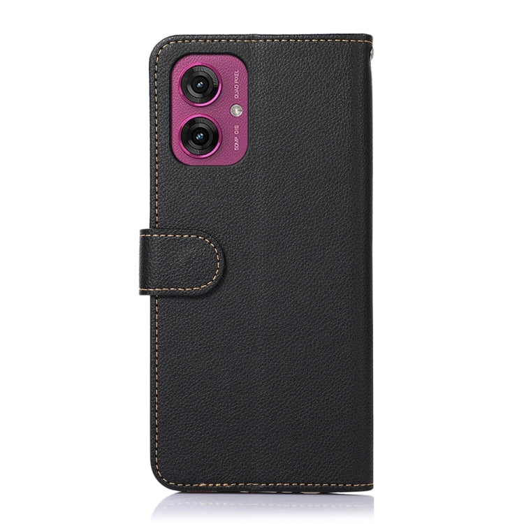 For Motorola Moto G55 5G KHAZNEH Litchi Texture Leather RFID Phone Case