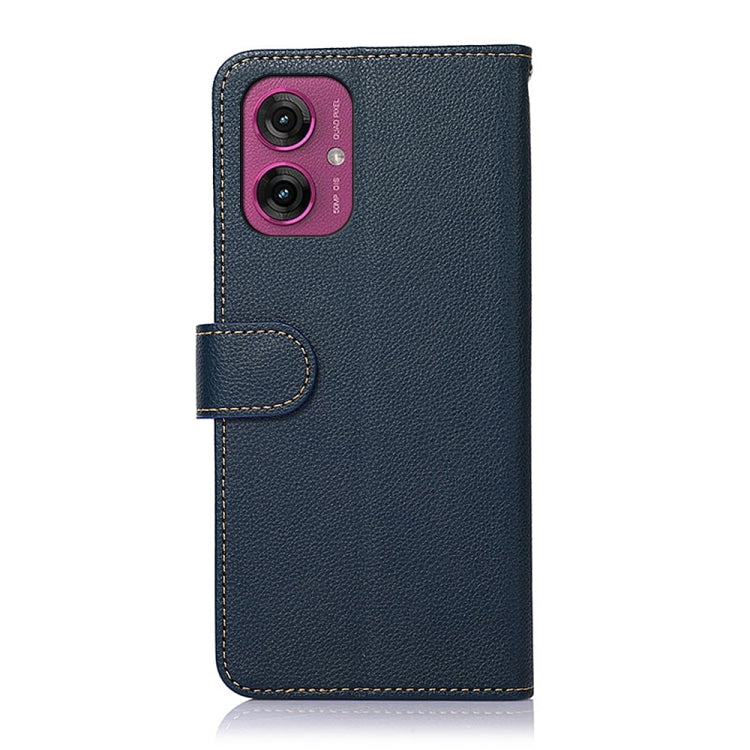 For Motorola Moto G55 5G KHAZNEH Litchi Texture Leather RFID Phone Case