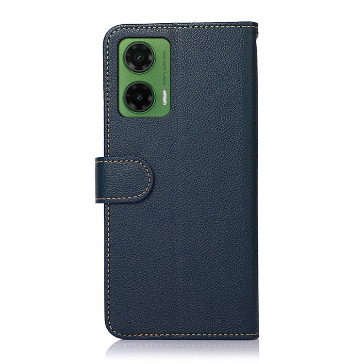For Motorola Moto G35 5G KHAZNEH Litchi Texture Leather RFID Phone Case